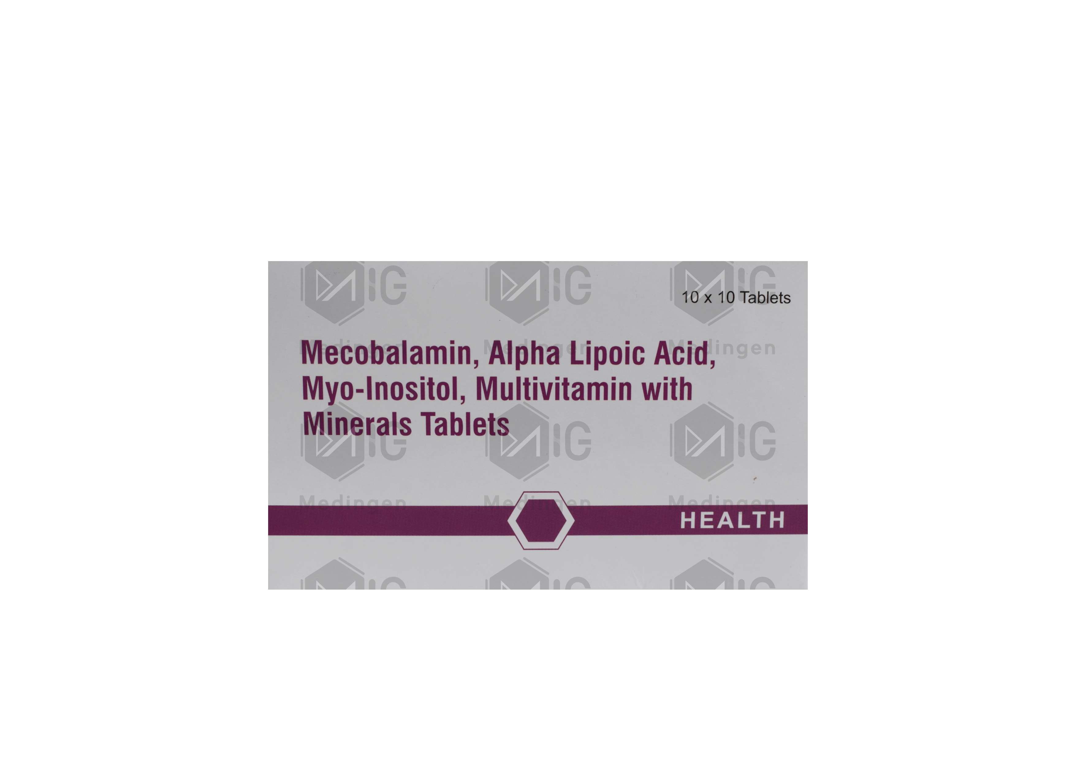 MECOBALAMIN, ALPHA LIPOIC ACID, MYO-INOSITOL, MULTIVITAMIN WITH MINERALS